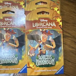 Disney Lorcana Wilds of Unknown Booster Pack Lot 5 Packs of Cards English Woody - Image 4
