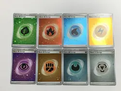 Pokemon 151 Basic Energy Cosmo Holo Complete Card Set (8) SVE 001-008 NM/LP - Image 2