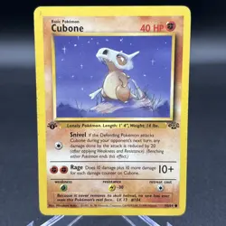 Pokemon Card Cubone 50/64 Jungle 1st Edition MP - Image 1
