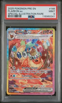 PSA 9 Flareon EX 146/131 SIR Prismatic Evolutions Pokemon Card - Image 1