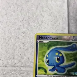 Pokemon TCG Manaphy 9/130 Diamond and Pearl Reverse Stamp Holo Card - Image 3