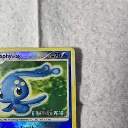 Pokemon TCG Manaphy 9/130 Diamond and Pearl Reverse Stamp Holo Card - Image 4