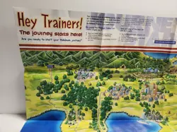 Pokemon Card Game POSTER & MAP Arena Poster Vintage 1999 RARE Toys R Us - Image 2
