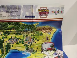 Pokemon Card Game POSTER & MAP Arena Poster Vintage 1999 RARE Toys R Us - Image 3
