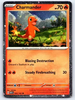Charmander (Cosmos Holo) 004/165 Promo Miscellaneous Cards & Products Pokemon NM - Image 1