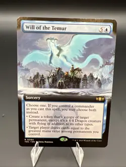 Will of the Temur (Extended Art) Commander: Tarkir: Dragonstorm Regular - Image 1