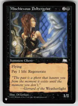 Mischievous Poltergeist Uncommon The List Reprints MTG Near Mint 2020 - Image 1