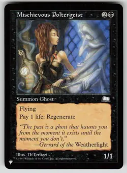 Mischievous Poltergeist Uncommon The List Reprints MTG Near Mint 2020 - Image 1