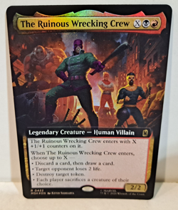 The Ruinous Wrecking Crew Marvel Magic the Gathering Full Art Rare MTG Foil - Image 1