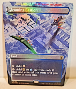 Gleaming Bastion Marvel Magic the Gathering Full Art Foil MTG NM - Image 1