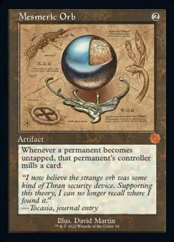 Mesmeric Orb - Schematic Retro Frame The Brother's War Retro Artifacts NM MTG - Image 1