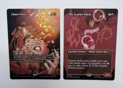 The Scarlet Witch 0368 Borderless & Chaos Warp Foil 0069 - M/NM - MTG - IN HAND - Image 1