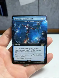 Raise Repulsor Shields - 340 - MTG: Marvel Super Heroes - Extended Art -Palisade - Image 1