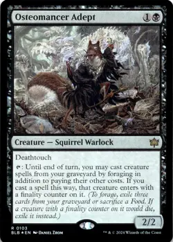 Osteomancer Adept FOIL Bloomburrow Magic MTG NM - Image 1