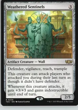 Weathered Sentinels 336 Commander: Tarkir: Dragonstorm Magic: The Gathering NM - Image 1