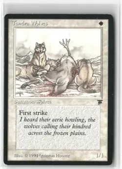 Tundra Wolves Common Legends Magic: The Gathering Lightly Played - Image 1