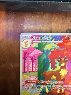 Sawsbuck 166/162 SV05 Temporal Forces Illustration Rare Holo Full Art EN 2024 - Image 2