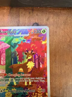Sawsbuck 166/162 SV05 Temporal Forces Illustration Rare Holo Full Art EN 2024 - Image 3