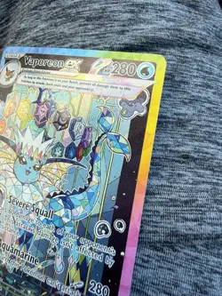 Pokemon TCG Vaporeon EX Prismatic Evolutions 149/131 SIR LP+/NM - Image 5