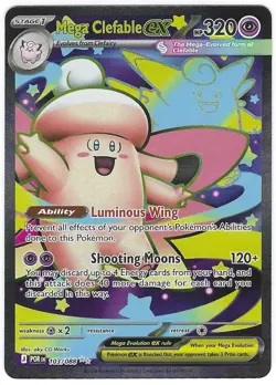 Mega Clefable ex Ultra Rare Perfect Order 103/088 NM Pokemon - Image 1