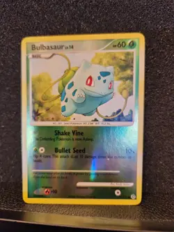 Pokemon TCG Bulbasaur 77/132 Secret Wonders Reverse Holo English 2007 - Image 1