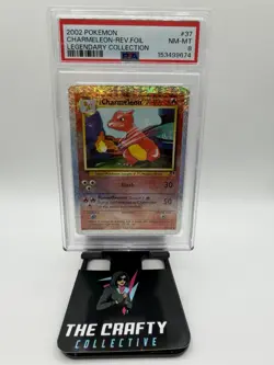 2002 POKEMON LEGENDARY COLLECTION - #37 CHARMELEON [REVERSE HOLO] - PSA 8 - Image 1
