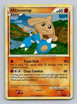 Hitmontop 8/95 Holo Rare Call of Legends Pokemon Near Mint 2x swirl - Image 1