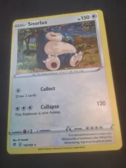 Pokemon Card Snorlax 141/192 Cosmos Holo Rare Rebel Clash - Image 1