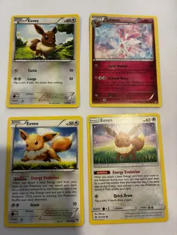 9 Pokemon Eevee & Eeveelutions Lot — Leafeon Team Plasma Holo Sylveon + More LP - Image 5