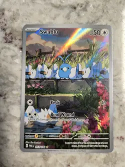 Swablu 213/182 Sv04: Paradox Rift Illustration Rare Holo Pokemon NM - Image 1