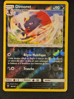 FRENCH DIMORET WEAVILE 86/147 R BURNING SHADOWS POKEMON REVERSE HOLO NM/M 2017 - Image 1