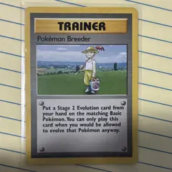 Pokemon TCG Pokemon Breeder 76/102 Base Set Rare Regular English 1999 Sugimori - Image 1