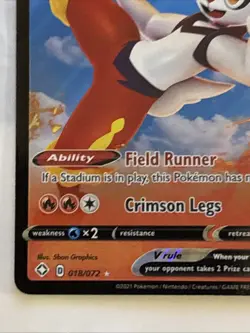 Pokemon TCG Cinderace VMAX Holo Ultra Rare 018/072 - Image 5