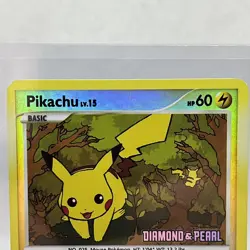 Pokemon Pikachu 94/123 Diamond and Pearl Burger King Stamped Reverse Holo *RARE* - Image 2