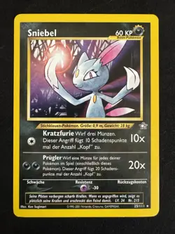 Pokemon GERMAN TCG Sneasel 25/111 Neo Genesis NM/LP (FREE SHIP +$20) - Image 1