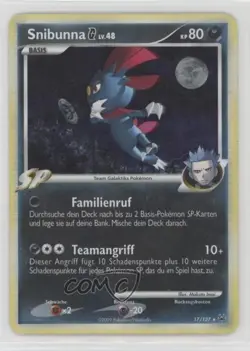Weavile Holo German Pokemon Platinum #17 2009 - Image 1