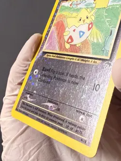 Pokemon Togepi Holo SWIRL 🌀 Southern Islands 4/18 Moderately Played - Image 3