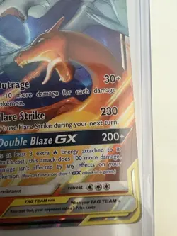 TCG POKEMON TAG TEAM RESHIRAM & CHARIZARD HOLO GX 20/214 - Image 4