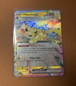 Pokemon Pikachu ex 057/217 Ascended Heroes Double Rare Holo EN - Image 1
