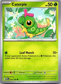Caterpie 010/165 Common 151 Pokemon Near Mint - Image 1