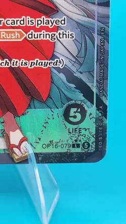 Bandai One Piece Yamato Alt Art Leader OP16-079 OP-16 Foil Rush 5000 - Image 2