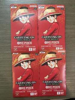 One Piece OP-13 Sleeved Booster Packs Carrying On His Will | Lot of 4 ENGLISH - Image 1