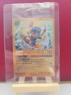 Stitch - Carefree Snowboarder 42 Disney Lorcana Sealed Promo Holo - Image 1