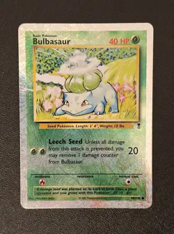 Pokemon TCG Bulbasaur 2002 Legendary Collection 68/110 Reverse Holo MP - Image 1