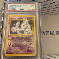2002 POKEMON NEO DESTINY 1ST EDITION #109 SHINING MEWTWO PSA 4 - Image 1