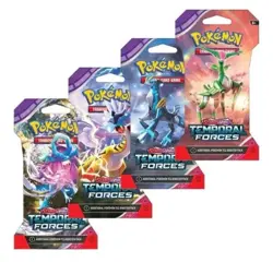 10 x Temporal Forces Scarlet & Violet POKEMON Sealed Blister Booster Packs - Image 1