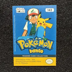 2025 Pokemon Kanto Full House - Silver Holo - Snorlax #143 - Image 2