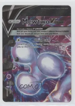 Mewtwo V-Union (Top-Left) Pokemon Sword & Shield Black Star Promo #SWSH159 0l4h - Image 1