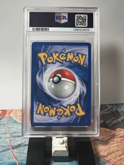 Pokemon TCG 1st Edition Neo Genesis Set Ampharos Holo Rare #1/111 PSA 9 MINT - Image 2