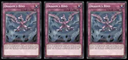 YuGiOh! 3x Dragon's Bind - Common - 1st Edition - BOSH-EN069 LP (playset) - Image 1